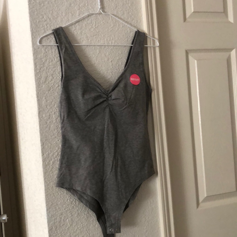 Gray bodysuit